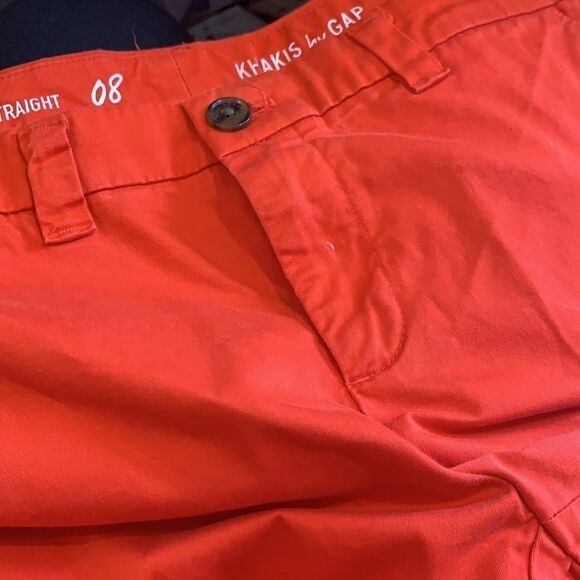 Khakis by Gap Straight Leg red orange skinny - Picture 9 of 11